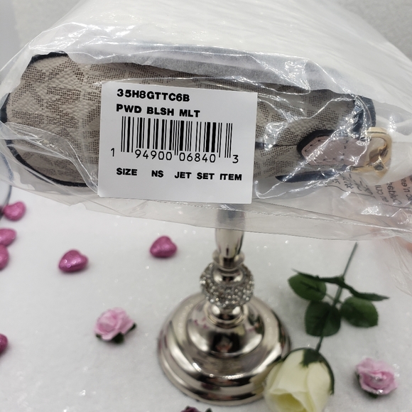 Michael Kors Logo Convertible Crossbody Jet Set Medium cute Pink stylish - Picture 15 of 16